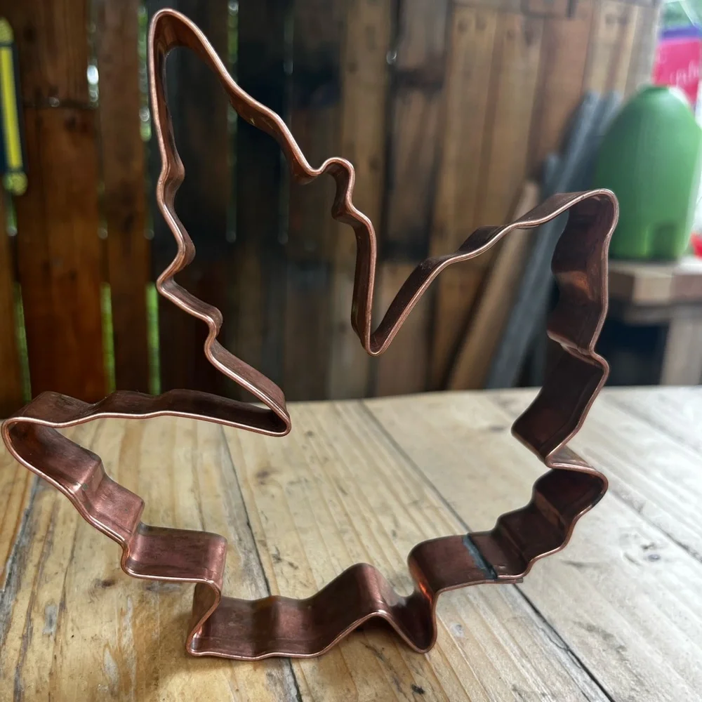 Copper Autumn Fall Leaf Cookie Cutter - Large, Sturdy!